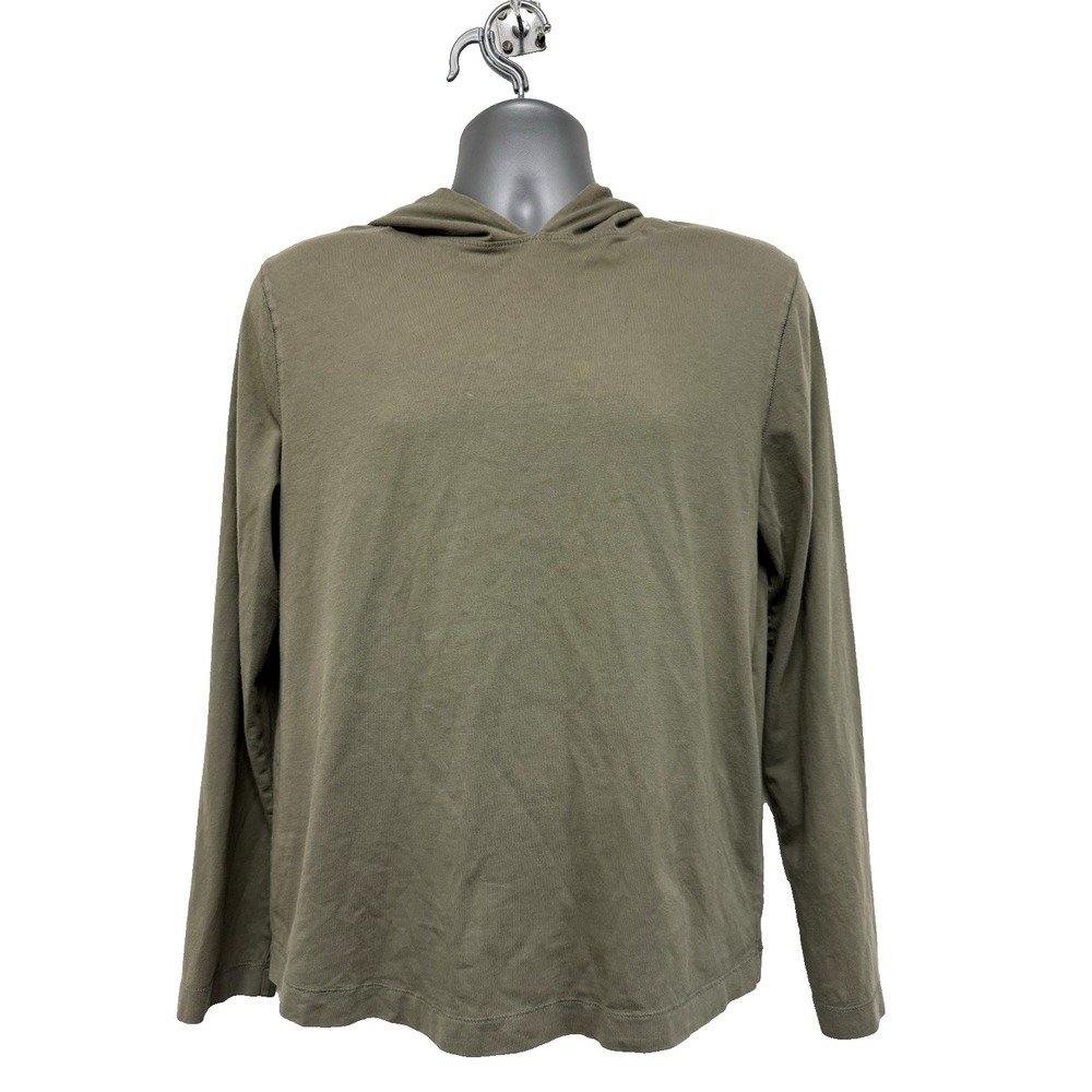 Banana Republic Supima Cotton Olive Pullover Hoodie Long Sleeve Size‎ M